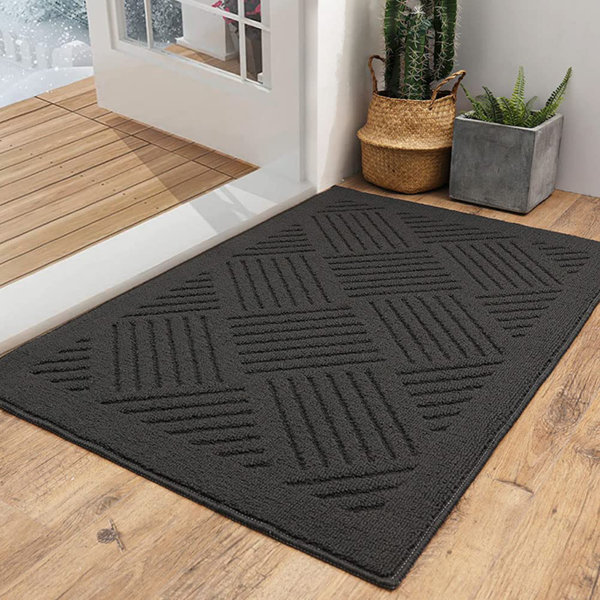Latitude Run® Premium Indoor Outdoor Mat Rubber Backing Non Slip Super